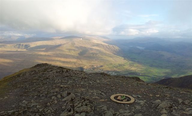Blencathra Summit View South East with Flowers - 7.50pm