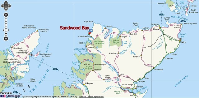 Sandwood Bay Route Map