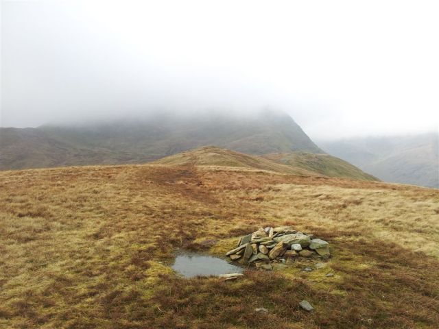 The innocuous cairn on Birks with St Sunday Crag