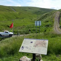 How to access the Coquet Valley and Cheviot Hills by car through Otterburn Military Ranges, via Dere Street
